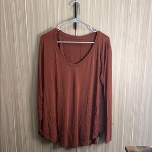 Rust Long Sleeve Women's Top
